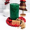 Kindred Essence Balsam Fir Scented Pillar Candles for Christmas Holiday