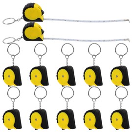 iplusmile 12Pcs Measuring Tape for Body, Flexible Waist Sewing Clothes Ruler with Key Ring, Retractable Key Chain Mini Tape Measure for Easy Storage