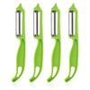 Vegetable Peeler and Grater Set, Multi-Purpose Kitchen Tools, White (Green)