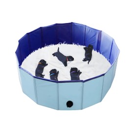 Artilife Whelping Box for Dogs and Puppies,Welp Box Whelping Pool,Whelping Pen for Dogs,Easy to Clean (39inch Dia.x12inch H(100x30cm), Blue)