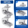 Hicarer 50 Pcs 1/4" x 20 Beam Clamp Steel Screw