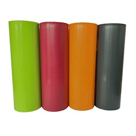 move and stic Set of 4 Tubes 15 cm for Extending Climbing Frame and Play Tower (1x Orange, Apple Green, Titanium Grey, Magenta)