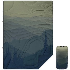 KawaGebo Kamp Outdoor Puffy Camping Blanket, Lightweight Windproof Warm Stadium Blanket, Packable Travel Camping Quilt for Cold Weather，Hiking, Backpacking,Sleeping, Hammock, Adventure 78"x 56"