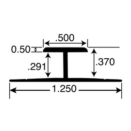 Outwater Aluminum H Channel Fits Material 1/4 to 9/32 Inch Black Aluminum Divider Moulding 72 Inch Length Pro Pack (Pack of 10, 60 Feet Total)