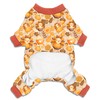 Thanksgiving Turkey Dog Costume Pajama, Holiday Soft Pet Clothes with