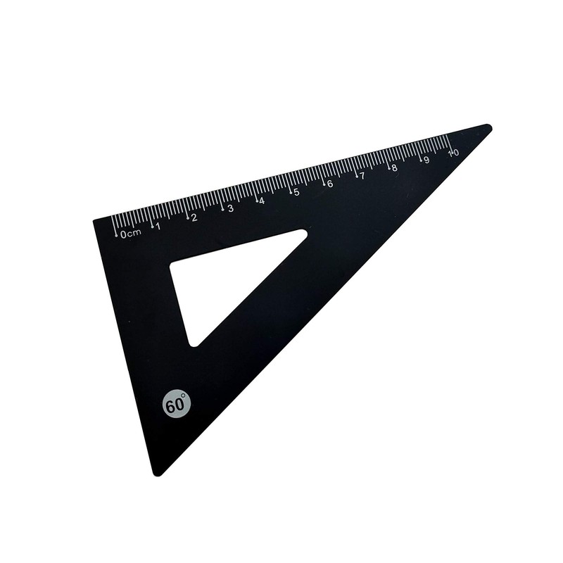 Accod Aluminum Alloy Ruler Set Math Ruler Geometry Tool Set