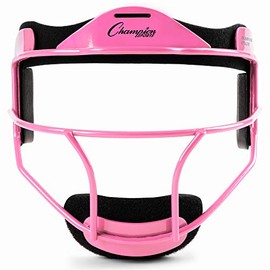 Champion Sports Magnesium Softball Face Mask - Lightweight Masks for Adults - Durable Head Guards - Premium Sports Accessories for Indoors and Outdoors - Red