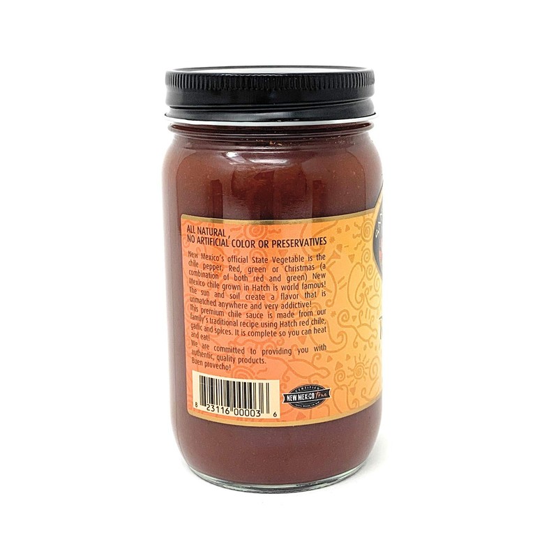Santa Fe Seasons Hatch Red Chile Sauce Hot 16 Ounce