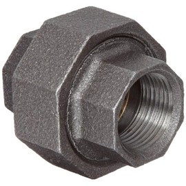 Anvil 8700163507, Malleable Iron Pipe Fitting, Union, 1" NPT Female, Galvanized Finish