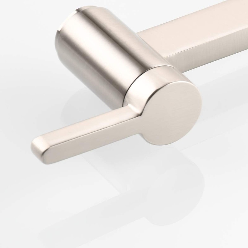 SOKNARKU Solid Brass Square Wall Mounted Folding Faucet Double Switch