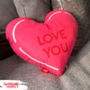 Toothsome Studios Heart Shaped Pillow Cover 15" x 15" (1,