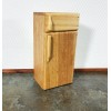 Handley Dollhouse Fridge Modern Refrigerator Freeze Light Oak 1:12 Scale