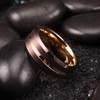 King Will Tungsten Carbide Wedding Band for Men Women-8mm Width