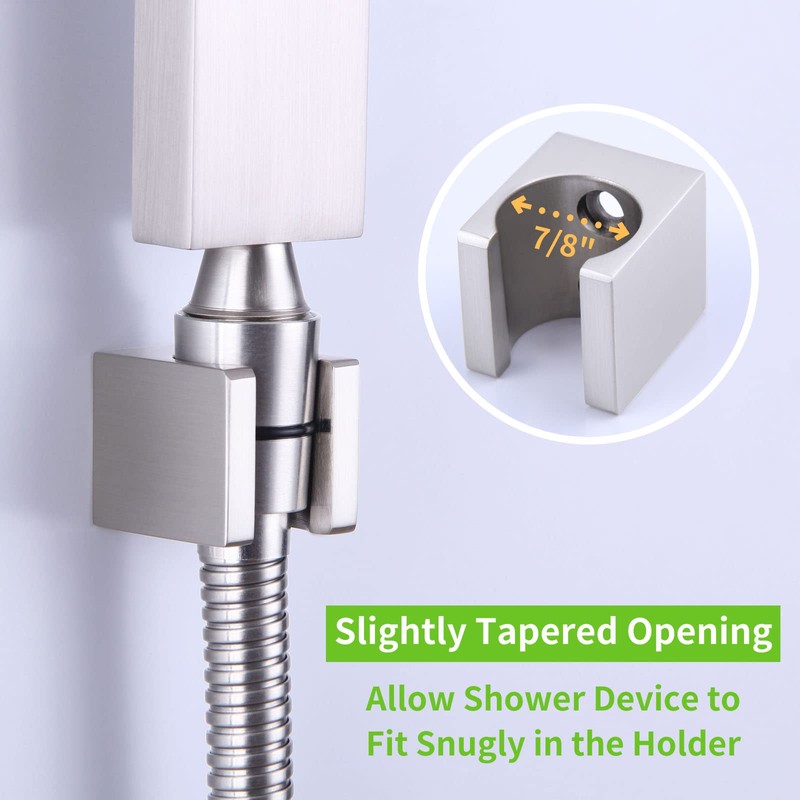 Angle Simple Shower Head Holder, Brass Shower Wand Bracket, Handheld