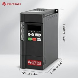 0.75kW/1hp VFD, 220V Single Phase Input to 220V 3 Phase Output Variable Frequency Drive, 0–500Hz Motor Speed Controller for CNC Spindle, Pump, Fan