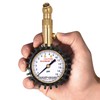 Accu-Gage Low Pressure Tire Gauge with Protective Rubber Guard, Angled