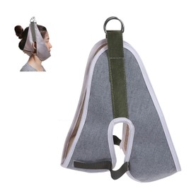 Cervical Traction Device, Soft Adjustable Neck Hammock Cervical Traction Belt Neck Stretcher with Hook for Physical Therapy Helps Neck Pain