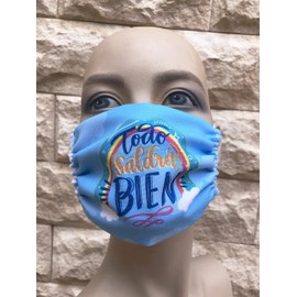 Pack of 2 Children's Washable Reusable Fabric Mask - Spanish Product