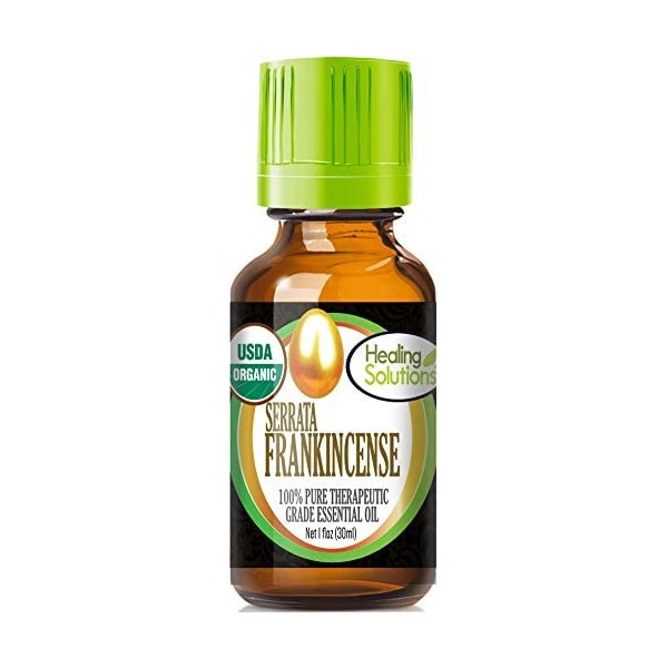 Organic Frankincense Essential Oil (100% Pure - USDA Certified Organic) Best Therapeutic Grade Essential Oil - 30ml