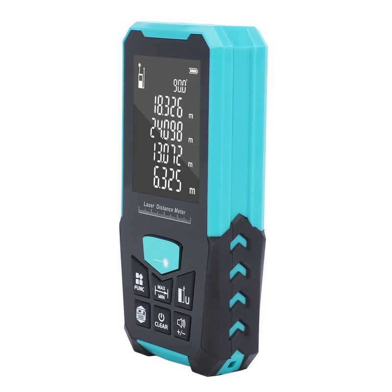 Laser Measure 0.05‑100m 2.4 Inch LCD Backlit Screen IP54 Waterproof
