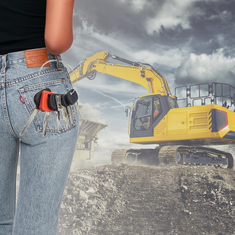 18-Piece Construction Machinery Key Set, Ignition Key Set, Tractor, Replacement