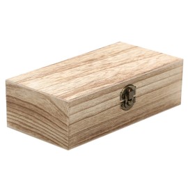 r_planning Wooden Box Wood Grain Retro Decorative Trinket Box Scorched