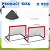 2 Set 4x3ft Soccer Goals for Backyard, Portable Foldable Pop