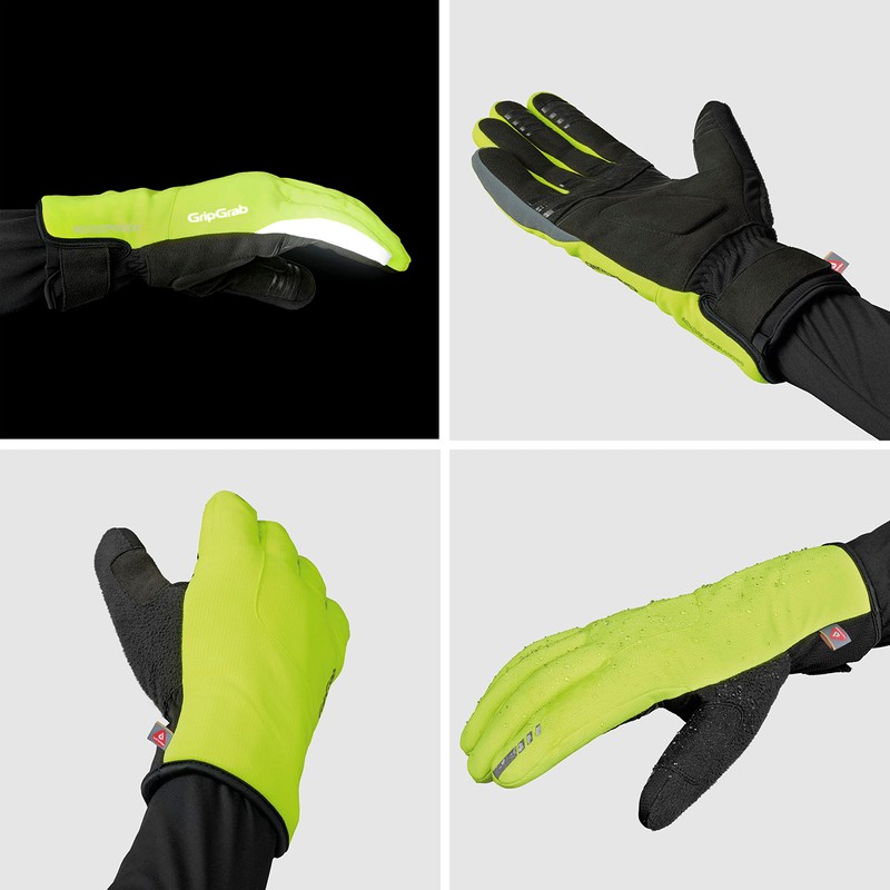 GripGrab Polaris 2 Waterproof Winter Cycling Gloves Primaloft Lined Rain
