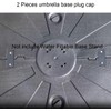 BMIROAMDFE 4 Pieces Umbrella Base Plug Caps for Umbrellas Water