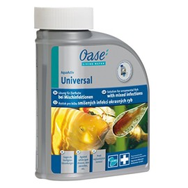 OASE 50564 AquaActiv Universal, 500 ml (ausreichend für 10 m³) - Fischmedizin / Lösung für Zierfische bei Mischinfektionen / gegen die häufigsten Teichfischerkrankungen