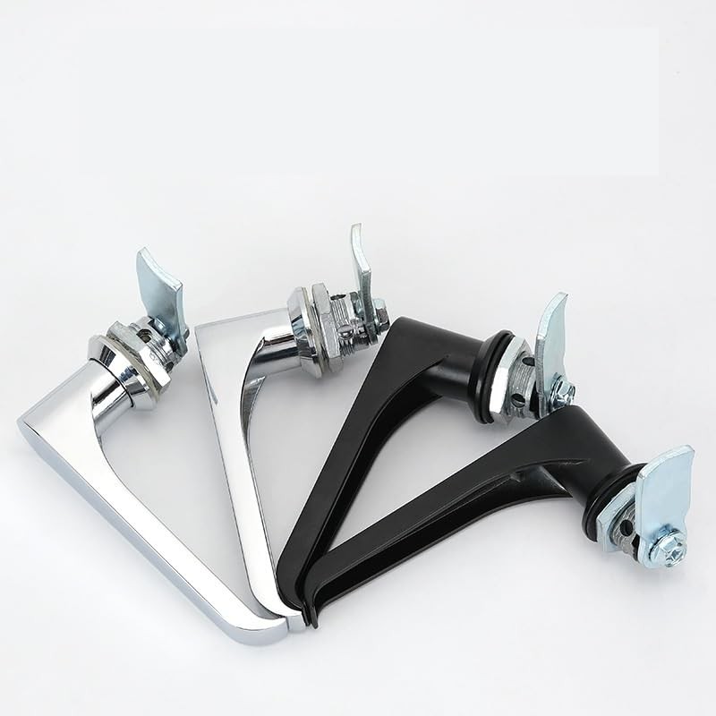 2Pcs Chrome Zinc Alloy Handle Cabinet Cabinet Locks, switchgear, Control