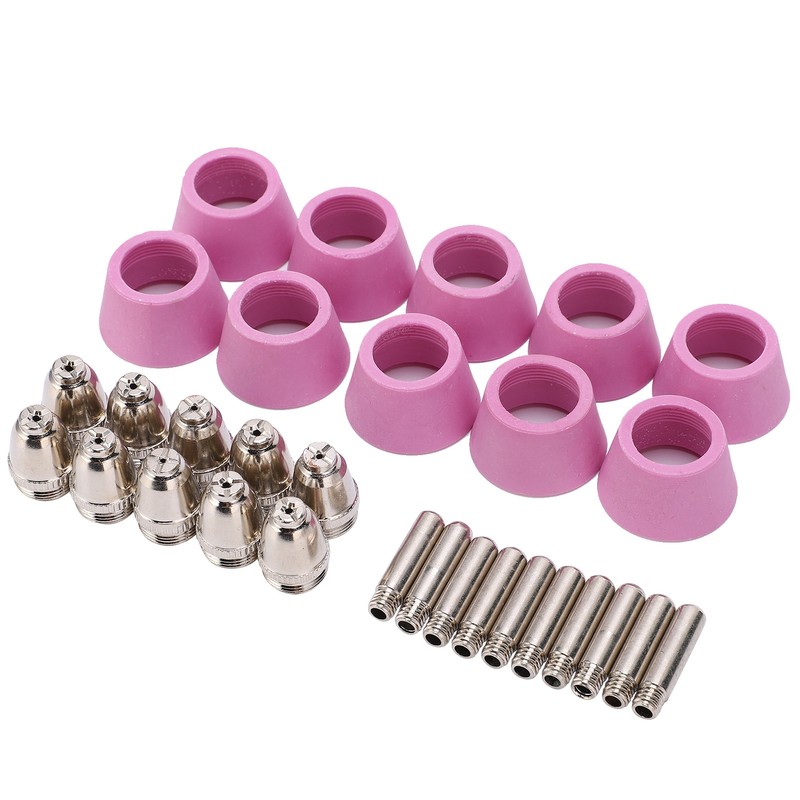 Plasma Cutting Torch Consumables Kit Electrode Contact Tip Ceramics Nozzle