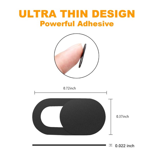 IMMINENT SECURITY Webcam Cover Slide - Ultra Thin with Strong