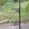 40.2-53" H Heavy Duty Outdoor Mailbox Post, Steel Mailbox Stand,