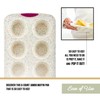 Trudeau Structure White Confetti 6-Cup Jumbo Muffin Pan – Premium