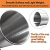 8PCS 304 Stainless Steel Cups with Straws, 11.95 Oz and