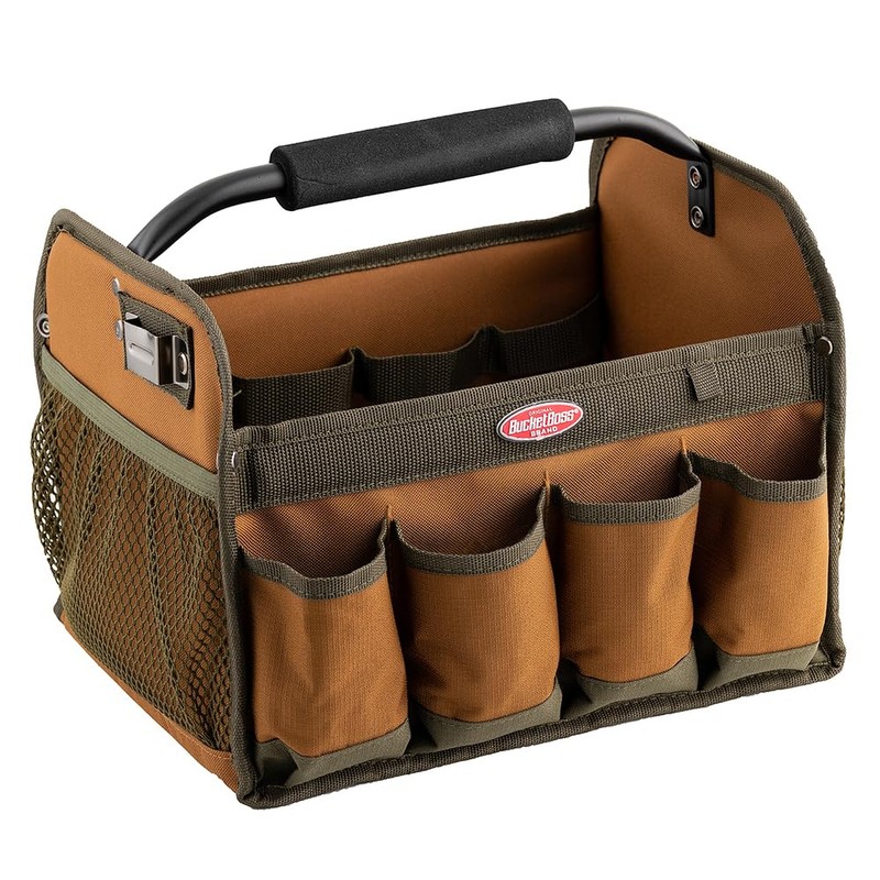 Bucket Boss Gatemouth Tool Tote in Brown, 70012, 11 liters