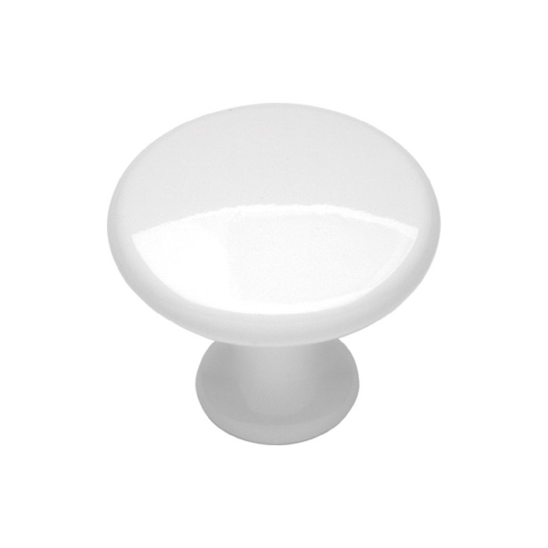 Hickory Hardware P14255-W 1-1/8-Inch Conquest Cabinet Knob, White