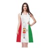 WONDERTIFY Cartoon Chef Apron,Cute Chef Over Italy Flag Bib Apron
