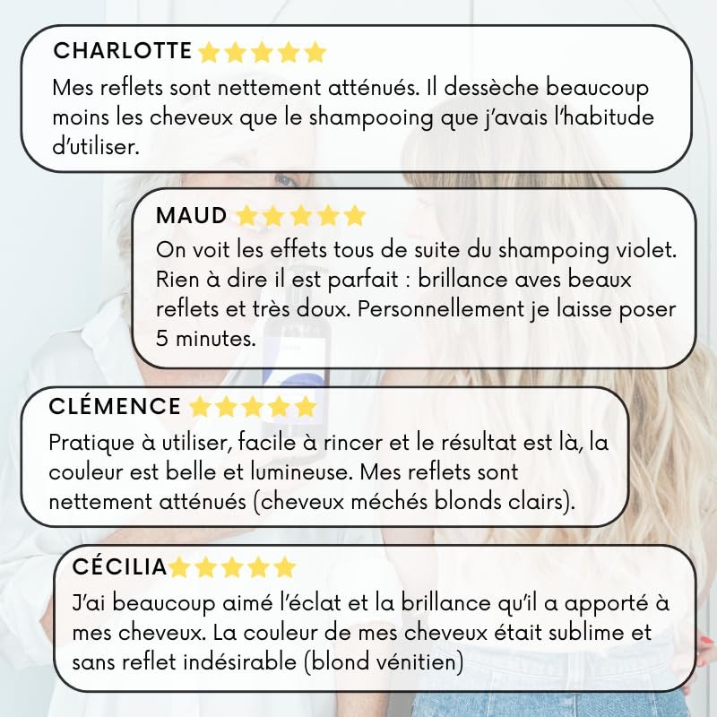 Juste Paris - Purple Degilber Shampoo 250ml - Perfect Blonde