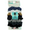 Scunci, No Damage, Mini Scrunchies, Assorted Denim Colours, 8 Pieces