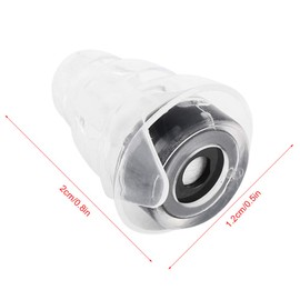 27-dB-Ohrstöpsel Zur Geräuschreduzierung mit Weichem, Flüssigem Silikon, Transparent, für Konzert-Schlagzeuger-Party-Gehörschutz (BLACK)