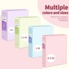 SUNEE 3 Ring Binders 2 Inch 4 Pack, Clear View
