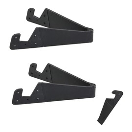 HUIKKJP Mini Smartphone Stand, Set of 2, Black, Foldable, Lightweight, Small, Tabletop, Portable