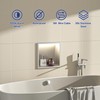 Bernkot Led Shower Niche 12" X 12" Brushed 304 Stainless