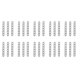 Namvo 30 Pcs Caravan Awning Ladders,Extra Strong High Storm/High Wind Awning Tension Straps,Rubber Flexible Strong,6-Hole Wind Rope Buckle,Grey