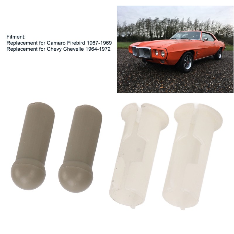 2 Set Sun Visor Tip Bushing Kit Car Accessories Replacement