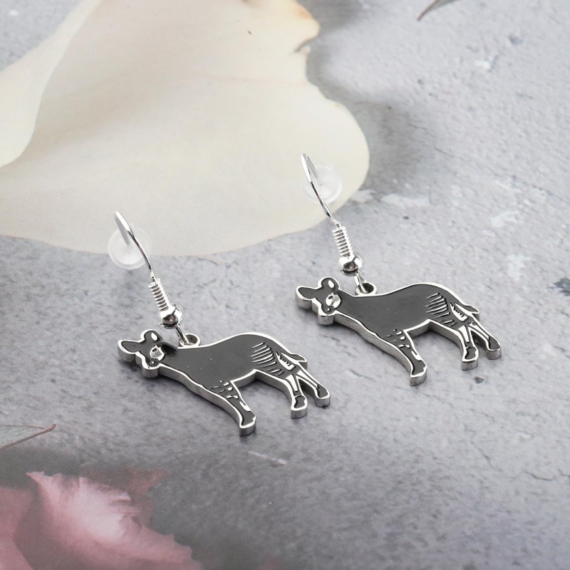 Okapis Earring Cute Okapi Lover Gift Forest Griaffe Zebra Giraffe