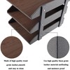 Leather Desktop Organization Holder,3-Layer Stackable Tray, Used to Store documents,