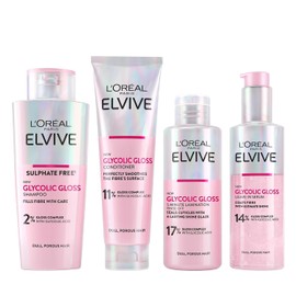 L'Oréal Paris Elvive Glycolic Gloss Shampoo, Conditioner & Treatment Set